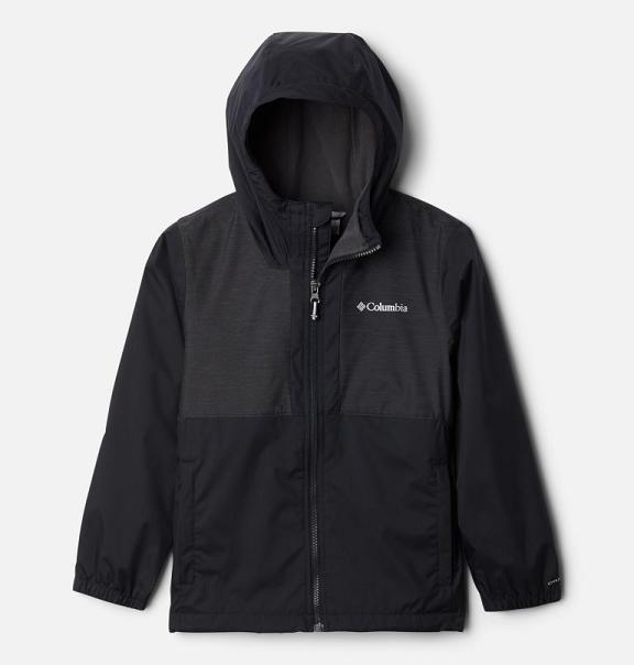 Columbia Rainy Trails Fleece Jacket Black For Boys NZ93810 New Zealand
